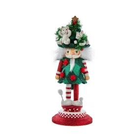 14" Hollywood Cats In Tree Hat Nutcracker