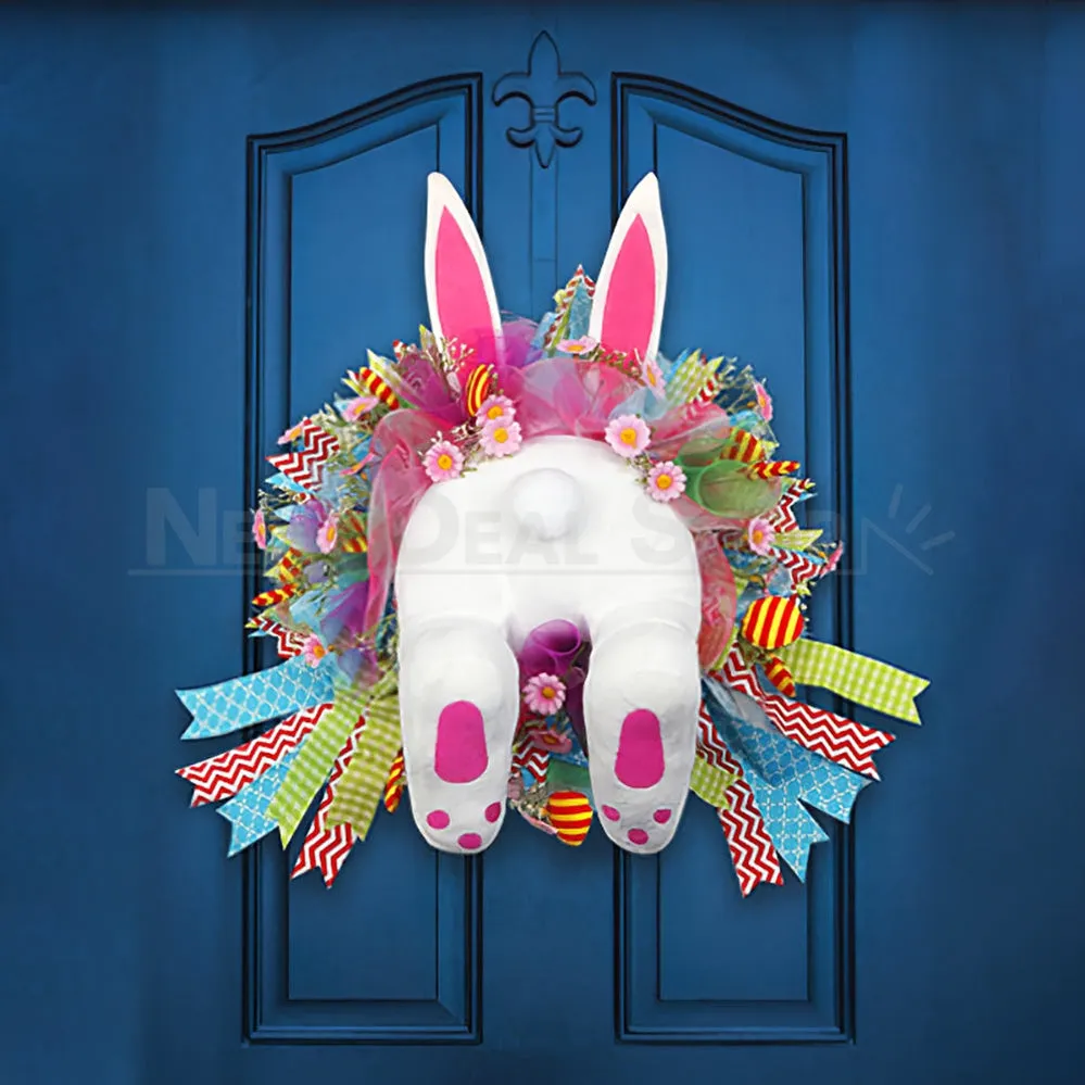 Adorable Easter Bunny Butt Wreath