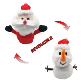 Adorable Reversible Santa Raccoon Plush
