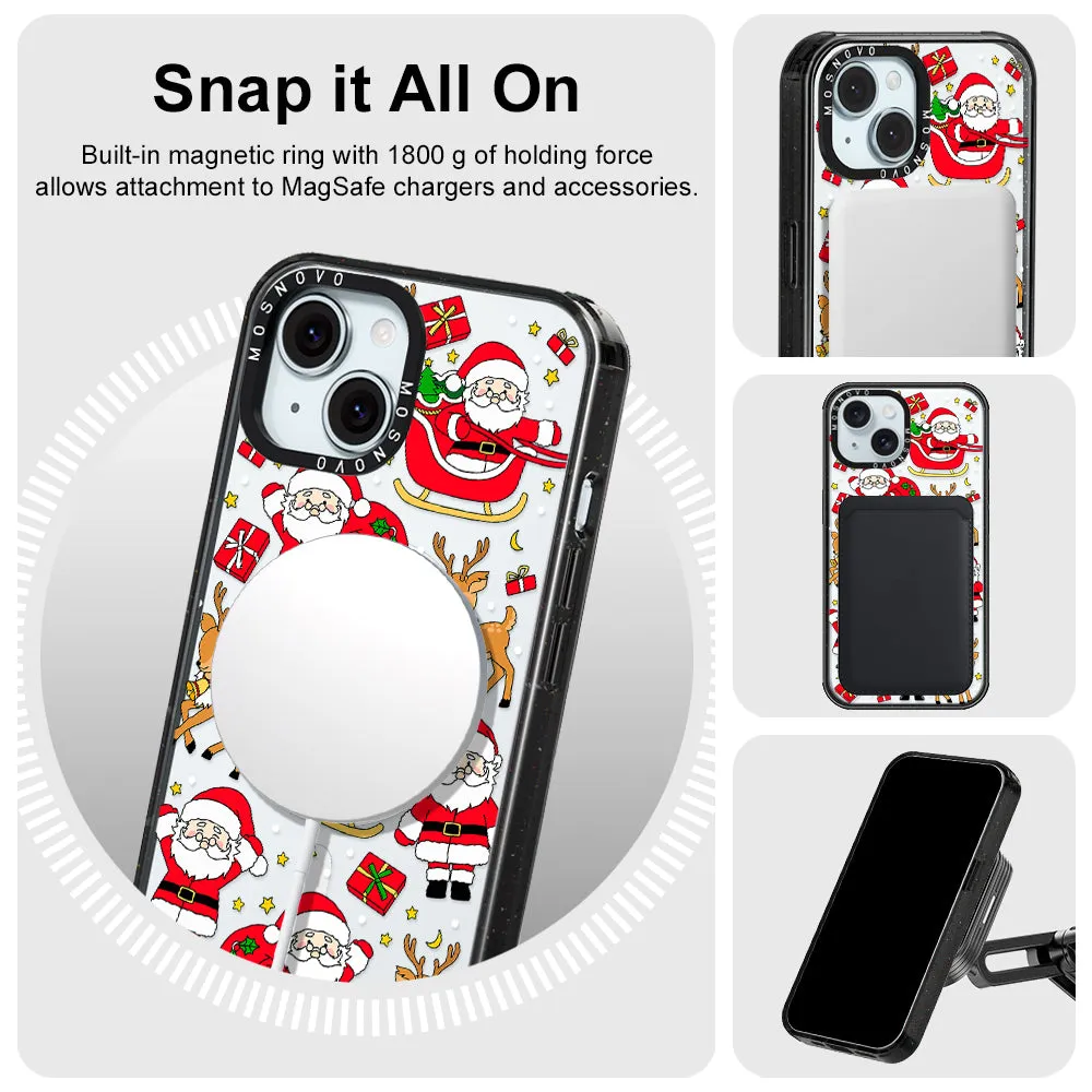 Cute Santa Claus Deer Phone Case - iPhone 15 Case