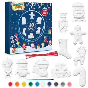 KreativeKraft Kids Paint Your Own Christmas Decorations Set - Painting Set (Set of 10)