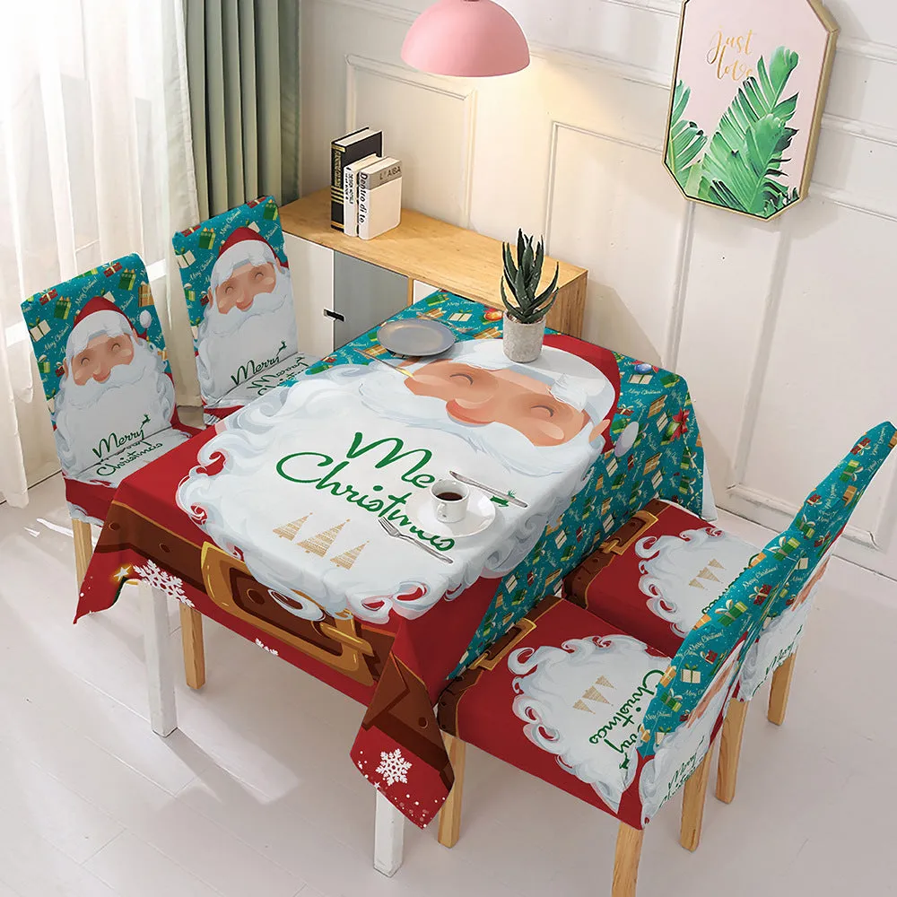Rectangle Christmas Tablecloth Xmas Decor